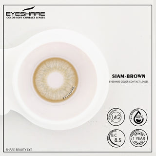 EYESHARE 1 Pair Colored Contact Lenses Natural Look Gray Eye Lenses Brown Contact Blue Lenses Fast Delivery Green Eye Lenses