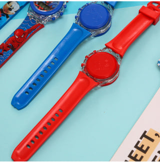 Disney Kid Cartoon Glowing Watch Marvel Spider-Man Boy Unicorn Princess Elsa Flash Electronic Digital Student Toy Clock Relogio