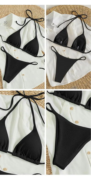 2024 Special Pit Stripe Fabric Bikini Set