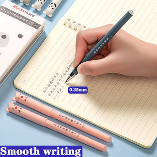 30 Pcs/set 0.35mm Kawaii Erasable Pens for Writing Notebooks Girls Cute