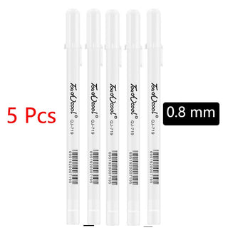 White Marker Pens grafting set 2.0mm Oily Waterproof White Gel Pen DIY