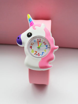 Cute Kids Watch Girl Pink Silicone Kawaii Cartoon Unicorn Dinosaur Tiger Arabic Digital Boy Quartz Wrist Watches Children Reloj