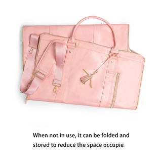 2024 Fashion Large PU Folding Suit Storage Bag Women High Capacity Luggage