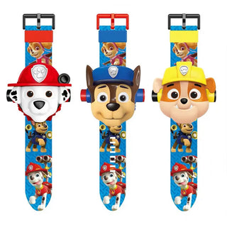 Paw Patrol Watch Toys Set 3D Projection Digital Watches