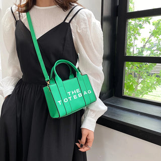 Women Tote Bag Contrast Letters Fashion Ladies