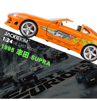 Fast and Furious Brian’s 1995 Toyota Supra High Simulation Diecast Metal Alloy Model Car kids Toy Gift Collection