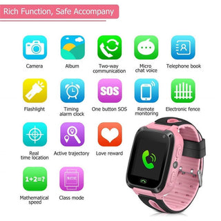 Kids Smart Watch Waterproof Touch Screen Video Camera Sim Card Call Phone S4 Smartwatch with Light GPS Locator For IOS Android