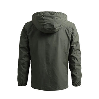 Men Hooded Raincoat Winter Waterproof Skin Kit