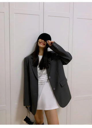 Black Long Sleeved Suit Jacket