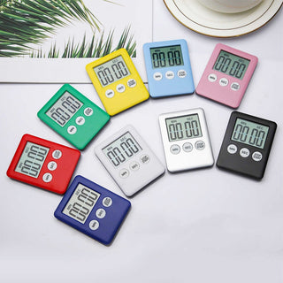 led kitchen timer magnetic adsorption countdown stopwatch cooking learning timer electronic timer LCD small alarm clock