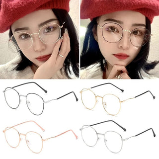 Women Durable Eye Protection Portable Ultra Light Frame Oversized Eyeglasses Computer Goggles Anti-Blue Light Glasses