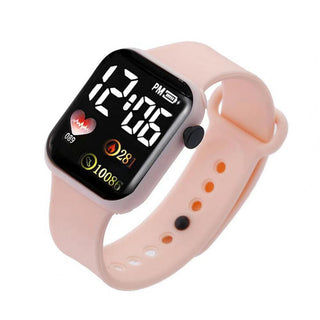 Electronic Wrist Watch  LED Digital Smart sport watch Luminous Square Dial Kids wristwatch for Children Birthday Gift