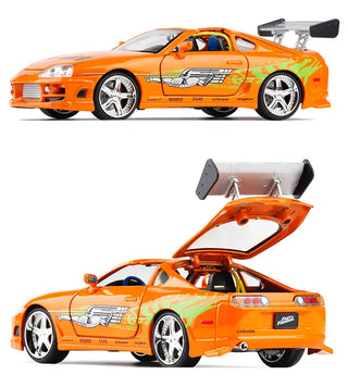 Fast and Furious Brian’s 1995 Toyota Supra High Simulation Diecast Metal Alloy Model Car kids Toy Gift Collection J187