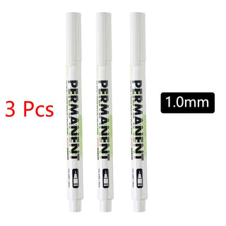 White Marker Pens grafting set 2.0mm Oily Waterproof White Gel Pen DIY