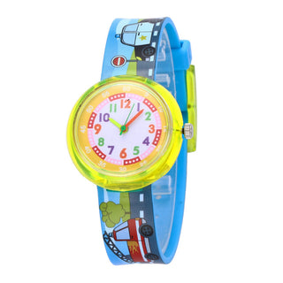 Cartoon bee flower watch children fashion casual unicorn pony kids quartz watches for student boys girls clock girl watch