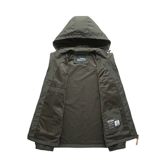 Men Hooded Raincoat Winter Waterproof Skin Kit