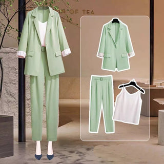 ]acket three piece jacket pants set