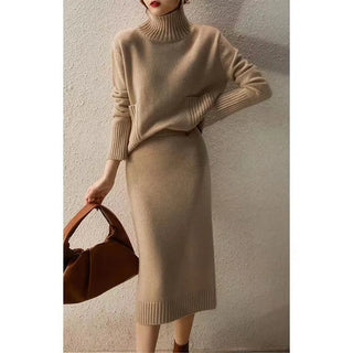 Autumn Knitted suit Korean with skirt two piece skirt set winter2 piece outfit Sweater 2023