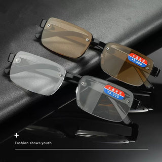 Reading Glasses Men HD Presbyopia Glasses Fashion Eyeglasses +1.0 To +4.0 Retro Glasses for Men