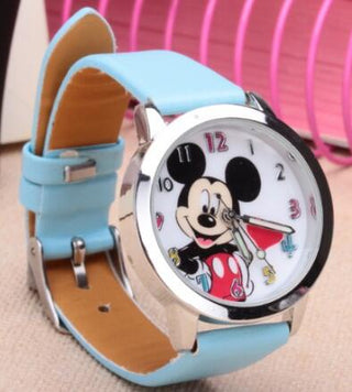 8 Candy Colors Fashion Colorful Watch Girls Children Cartoon Clock Mickey Cute Watches Lovely Relogio Kids Watches Men Reloj