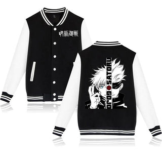 New Jujutsu Kaisen Gojo Satoru Baseball Jacket Men Women