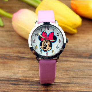 8 Candy Colors Fashion Colorful Watch Girls Children Cartoon Clock Mickey Cute Watches Lovely Relogio Kids Watches Men Reloj