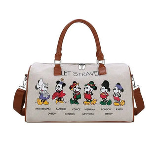 2023New Disney Mickey Fashion Suitcase Travel Tote Bag Men's and Women's