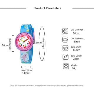 Cartoon bee flower watch children fashion casual unicorn pony kids quartz watches for student boys girls clock girl watch