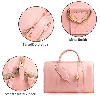 2024 Fashion Large PU Folding Suit Storage Bag Women High Capacity Luggage