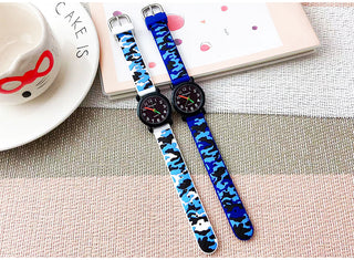 camouflage silicone strap quartz watches children kids students digital cool waterproof clocks