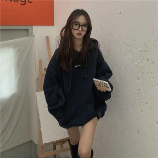 New in Hoodies & Sweatshirts Y2k Streetwear Women Top Hooded Shirt Clothes Longsleeve Oversize Sweatshirt Harajuku Manga Hoodie