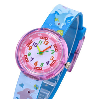 Cartoon bee flower watch children fashion casual unicorn pony kids quartz watches for student boys girls clock girl watch