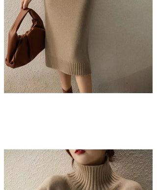 Autumn Knitted suit Korean with skirt two piece skirt set winter2 piece outfit Sweater 2023