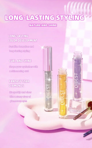 Waterproof Glitter Mascara Long Lasting Sparkle Diamond Eye Makeup - Alodia Store