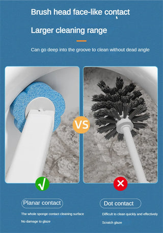 Disposable Toilet Brush Cleaner With Long Handle Bathroom