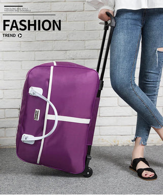 Travel Suitcase Trolley Bag with Wheels Large Capacity waterptoof Alodia Store