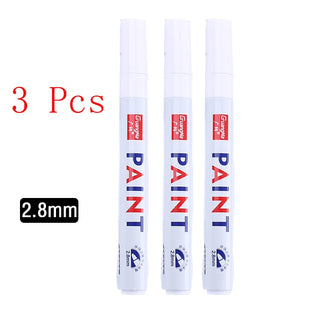 White Marker Pens grafting set 2.0mm Oily Waterproof White Gel Pen DIY