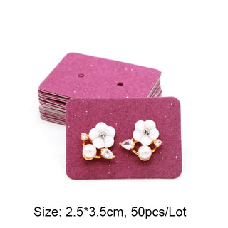 Fashion Wood Jewelry Display Necklace Charms Jewelry Display Tray Pendant Earrings Card Style Pendant Display Card