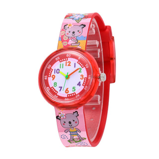 Cartoon bee flower watch children fashion casual unicorn pony kids quartz watches for student boys girls clock girl watch