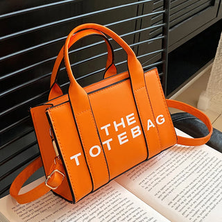 Women Tote Bag Contrast Letters Fashion Ladies