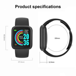 Smart Watch Kids Bluetooth Fitness Tracker Macaron Smartwatch for Men Women Blood Pressure Smart Bracelet for Android IOS