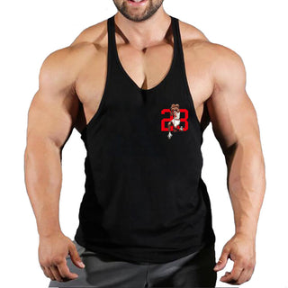 Skull Fitness Clothing Bodybuilding Shirt Men Top Fitness Sleeveless Sweatshirt Gym T-shirts Suspenders Man Men's Vest Stringer