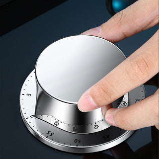 Stainless Steel Kitchen Timer with Magnetic Base Manual Mechanical Cooking Timer Countdown Cooking Tools KitchenTimer