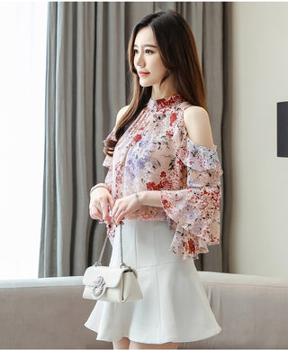 2023 Womens Sleeve Butterfly Sleeve Chiffon