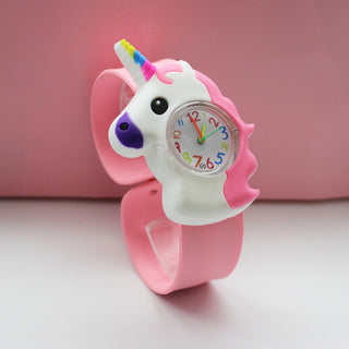 Cute Kids Watch Girl Pink Silicone Kawaii Cartoon Unicorn Dinosaur Tiger Arabic Digital Boy Quartz Wrist Watches Children Reloj