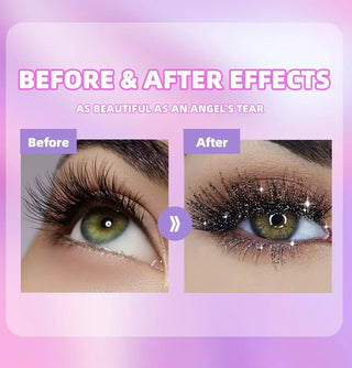 Waterproof Glitter Mascara Long Lasting Sparkle Diamond Eye Makeup - Alodia Store