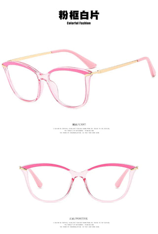 Anti Blue Light Blocking Cat Eye Oculos Mujer Glass Women Fashion Luxury Designer Optical TR90 Eyeglasses Frame Classic Eyewear