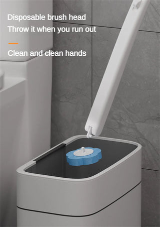 Disposable Toilet Brush Cleaner With Long Handle Bathroom