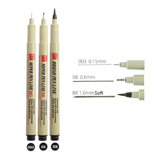 Manga Markers Needle Pen Art Hand-painted Sketch Pens Stationery Set