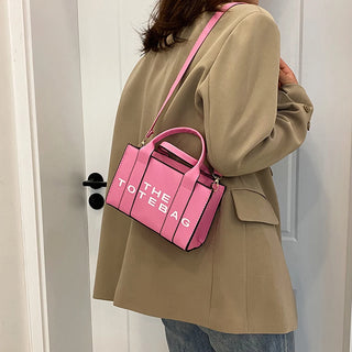 Women Tote Bag Contrast Letters Fashion Ladies